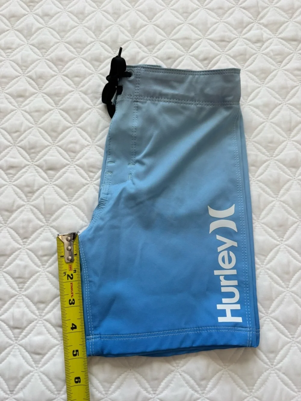 Hurley Blue Ice Ombre Kids Swim Trunks Board Shorts Size 5